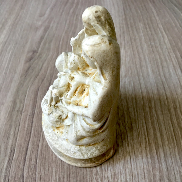Holy family chalkware figurine - vintage religious statue - NextStage Vintage