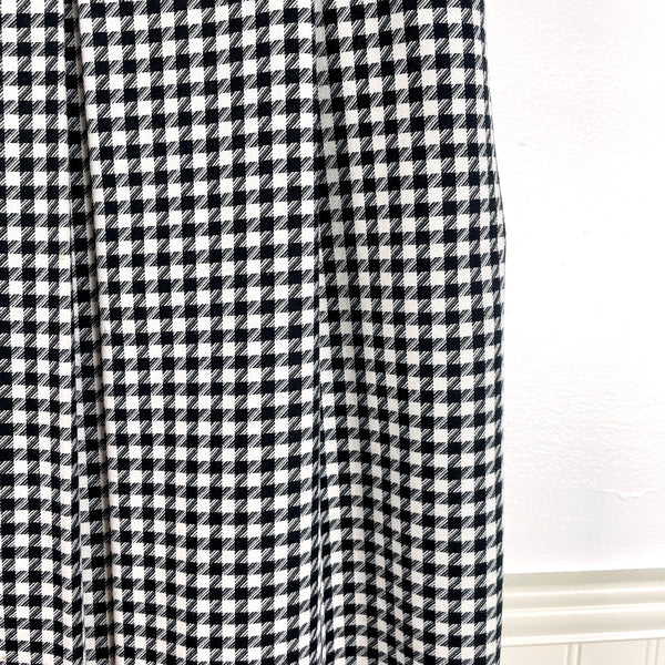 1980s houndstooth check high waisted trouser skirt - Christie Girl - size small to medium - NextStage Vintage