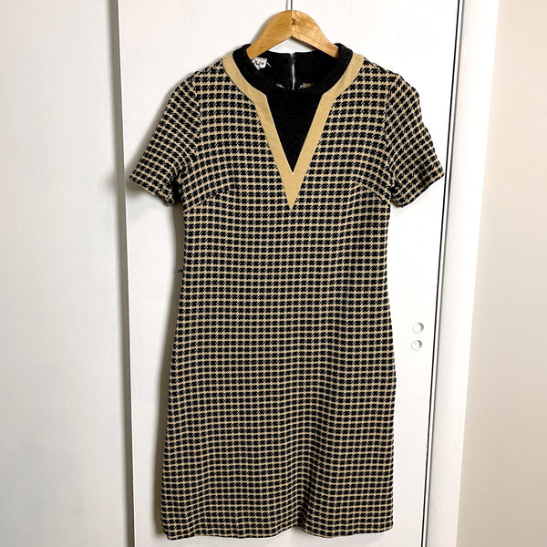 Vintage 1960s houndstooth check A-line dress - size small - NextStage Vintage