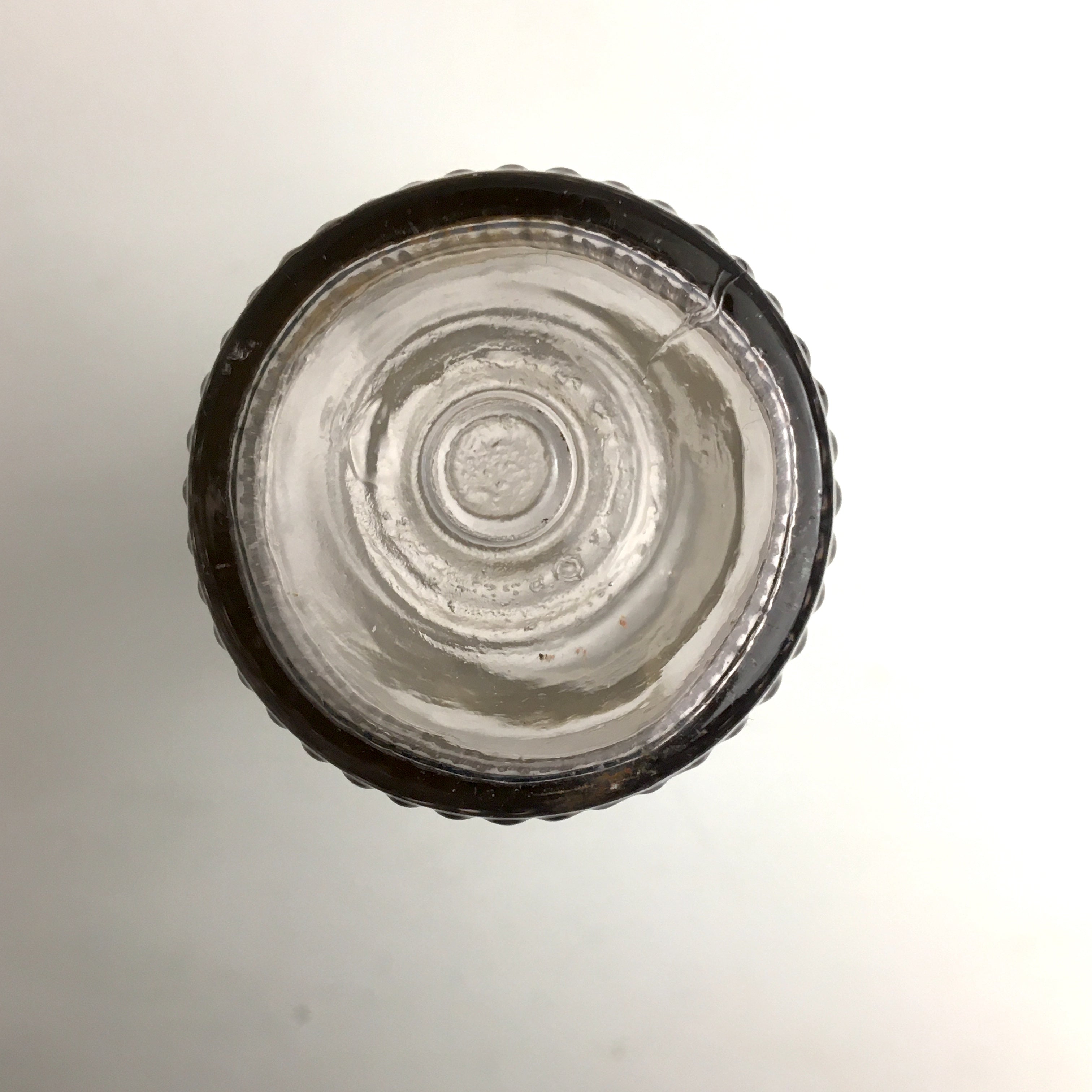 J.F. Howard - Haverill, MA - glass salad dressing bottle J.F. Howard - Haverill, MA - glass salad dressing bottle