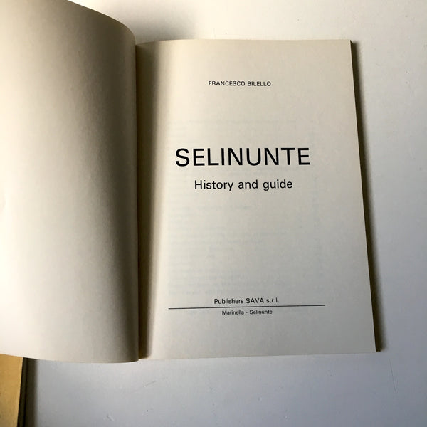 Italian History/Guidebooks from archeological sites in Sicily - vintage pair from Segesta and Selinunte - NextStage Vintage