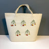 Woven raffia or flax beach tote bag - made in Japan - 1960s vintage - NextStage Vintage