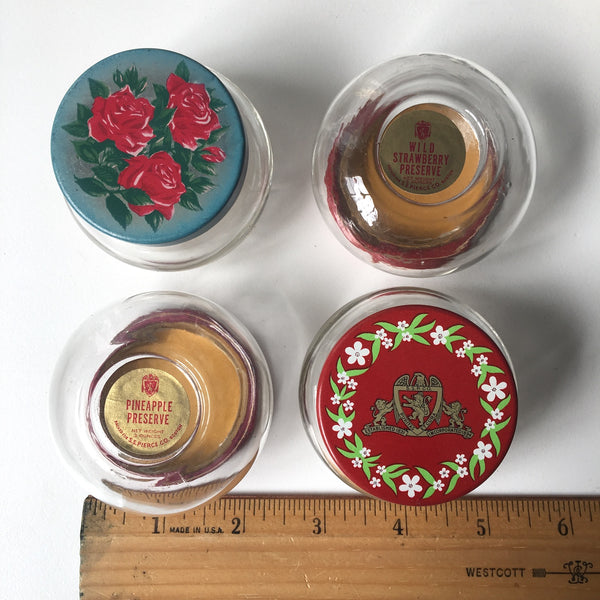 Vintage glass grocery jar collection - 8 spice and jelly jars - NextStage Vintage