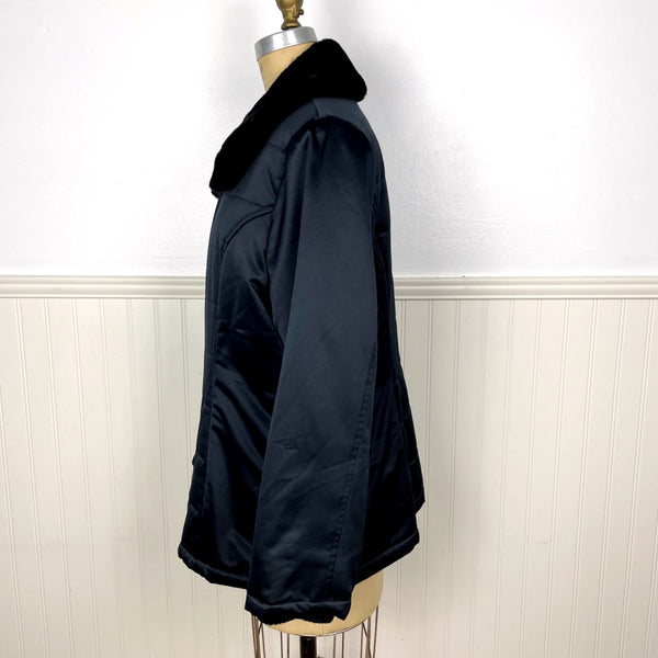 Jones New York black quilted jacket - size large - NextStage Vintage