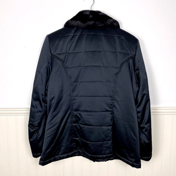 Jones New York black quilted jacket - size large - NextStage Vintage