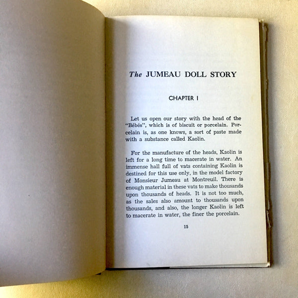 The Jumeau Doll Story English translation - Nina S. Davies - 1969 hardcover - NextStage Vintage