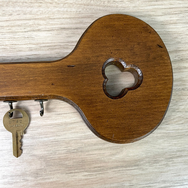 Wooden key holder - 1970s vintage wooden organizer - NextStage Vintage