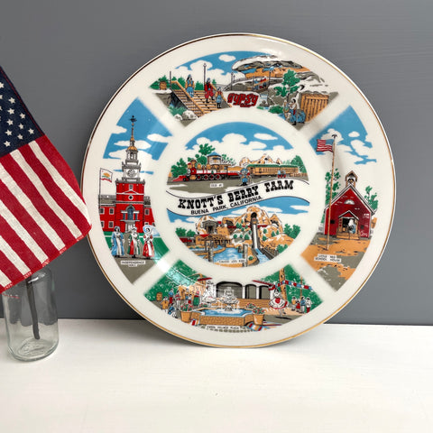 Knott's Berry Farm 1970s souvenir plate - plate wall decor - NextStage Vintage