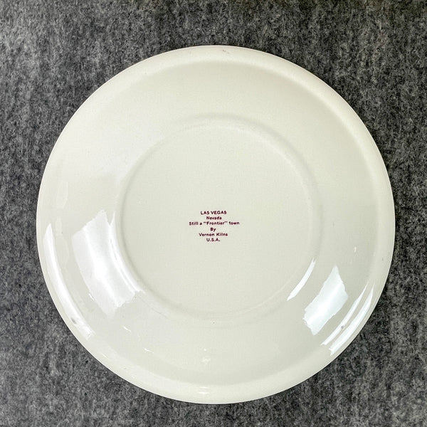 Las Vegas Nevada transferware souvenir plate - Vernon Kilns - collectible USA plate - NextStage Vintage