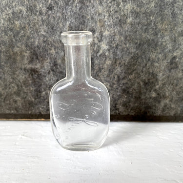 Lazell's Perfume bottle - raised lettering - antique bottle - NextStage Vintage