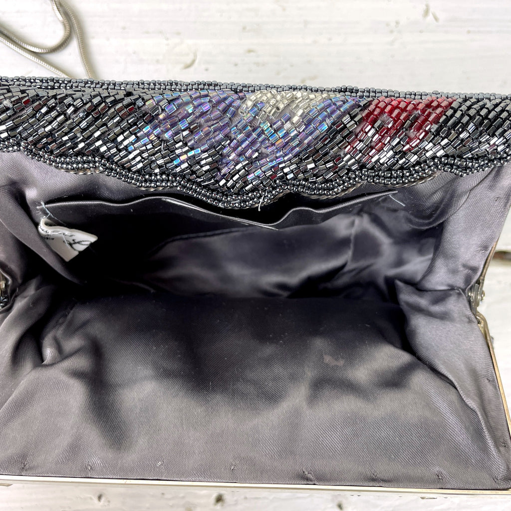 La Regale beaded evening purse - vintage 1980s design