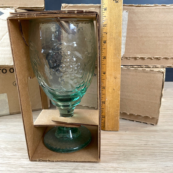 Libbey Orchard Fruit water goblets - 11 - new in box - NextStage Vintage