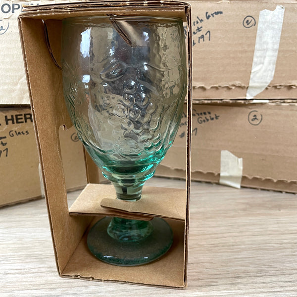 Libbey Orchard Fruit water goblets - 11 - new in box - NextStage Vintage