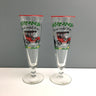 Libbey Horseless Carriage pilsner glasses - a pair - 1950s vintage - NextStage Vintage