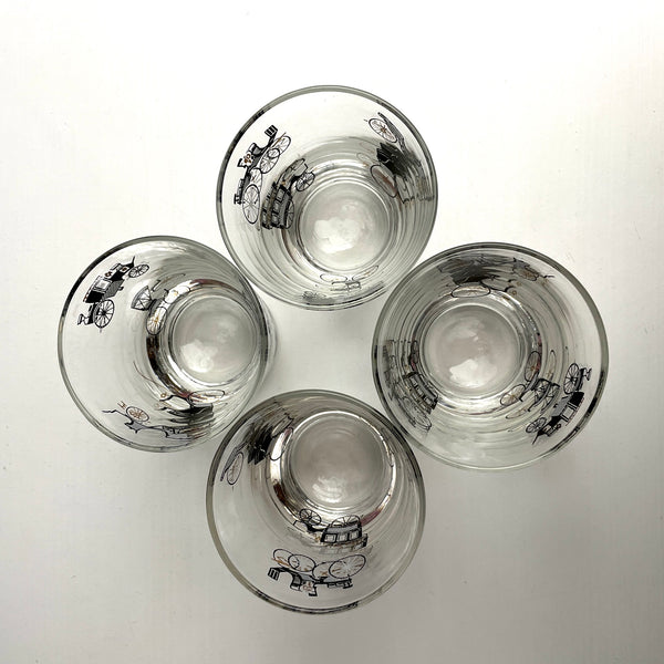 Libbey Curio Carriage rocks glasses - set of 4 - 1950s vintage - NextStage Vintage