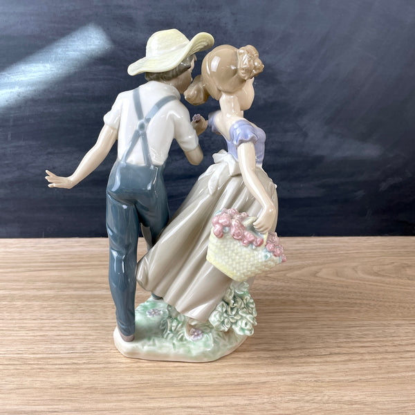 Lladro "Love in Bloom" boy and girl figurine - NextStage Vintage