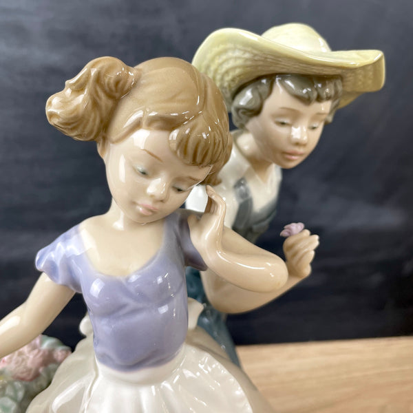 Lladro "Love in Bloom" boy and girl figurine - NextStage Vintage