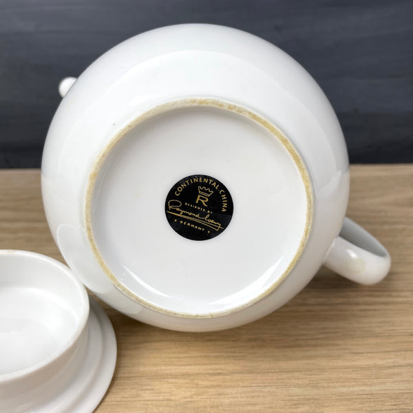 Raymond Loewy Continental China Rhythm coffee pot - mid century vintage - NextStage Vintage