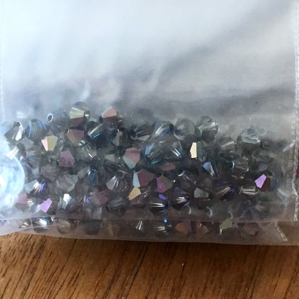 Swarovski bicone #5301 - 4mm - 5 gross / 720 beads - Crystal Heliotrope #001 - lot 722 - NextStage Vintage