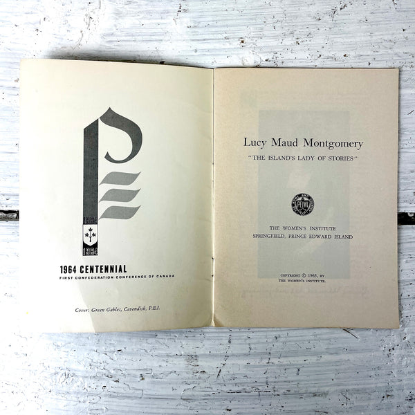 Lucy Maud Montgomery: The Island's Lady of Stories - 1963 souvenir booklet - NextStage Vintage