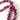Magenta double strand beaded necklace - 1960s vintage costume jewelry - NextStage Vintage