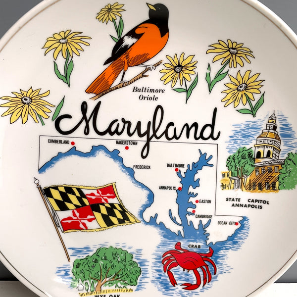 Maryland souvenir state plate - 1980s vintage - NextStage Vintage