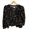 Scott McClintock sparkly black velour jacket - size 14 - NextStage Vintage