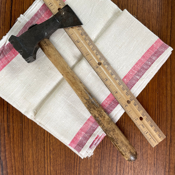 Cast iron meat tenderizer and hatchet - antique kitchen utensil - NextStage Vintage