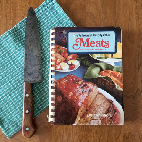 Favorite Recipes of University Women: Meats - compiled by the American Association of University Women - 1960s cookbook - NextStage Vintage