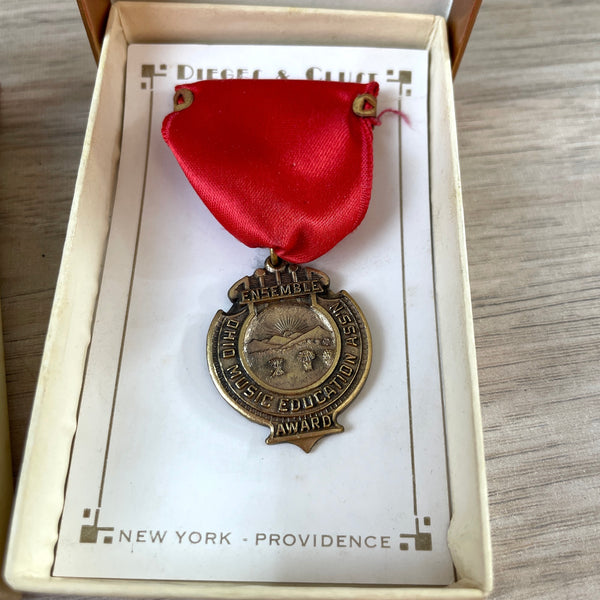 Dieges & Clust Ohio ensemble music awards - set of 2 - vintage medals - NextStage Vintage