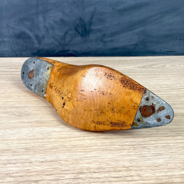 Mobbs and Lewis Ltd. vintage shoe last - maple cordwainer's tool - NextStage Vintage