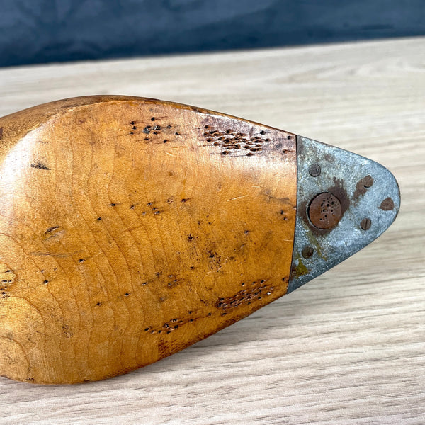 Mobbs and Lewis Ltd. vintage shoe last - maple cordwainer's tool - NextStage Vintage