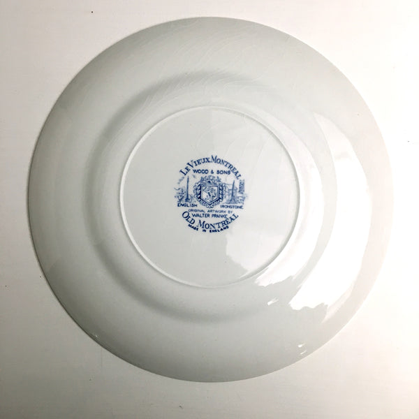 Le Vieux Montreal - Old Montreal - Place Royale 1603 - Wood and Sons decorative plate - NextStage Vintage