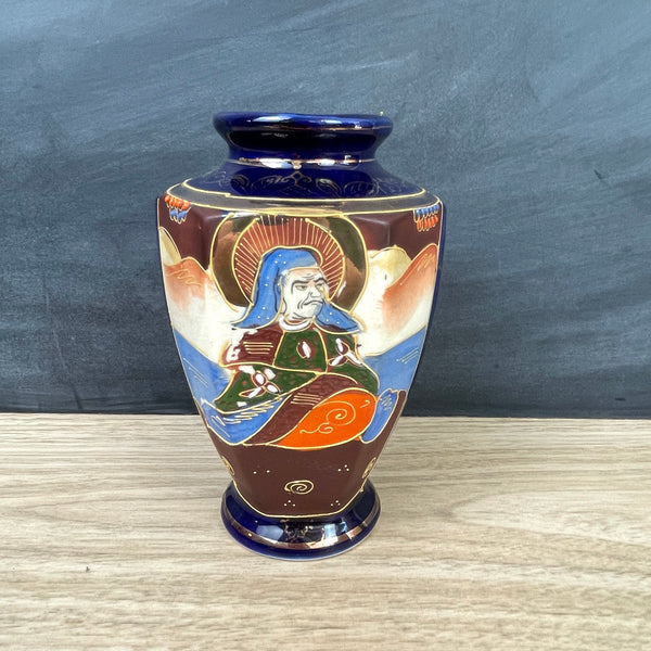 Moriyama Mori-Machi Japanese vase with moriage details - 1920s vintage - NextStage Vintage