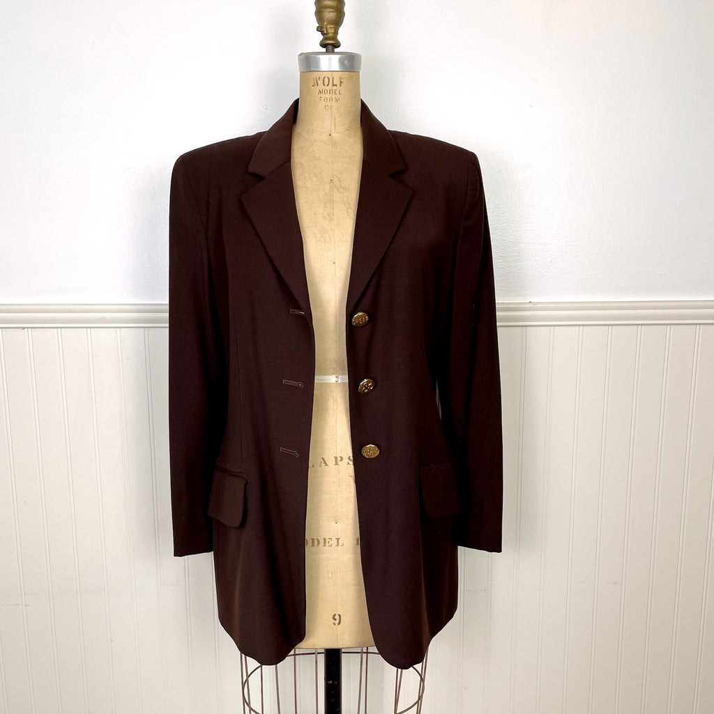 Y2K Moschino Cheap and Chic brown blazer - size medium - NextStage Vintage
