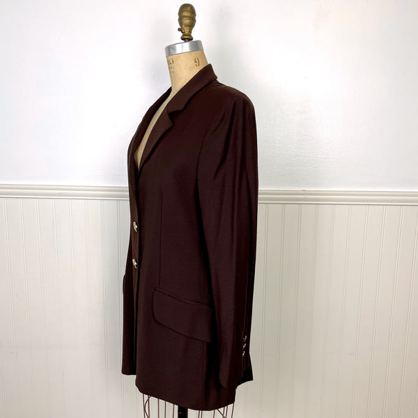 Y2K Moschino Cheap and Chic brown blazer - size medium - NextStage Vintage