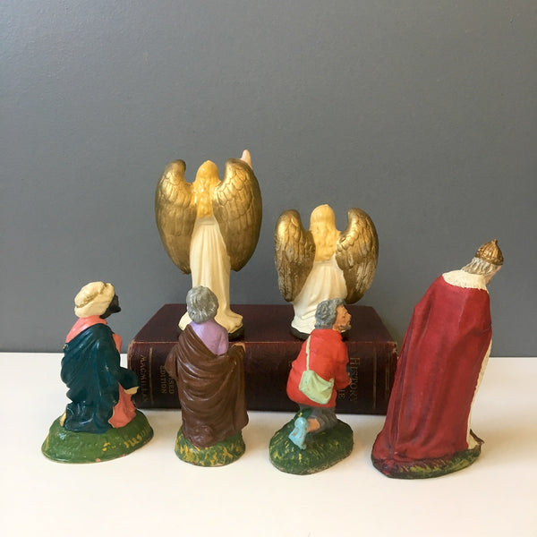 Nativity figures - $6 ea assorted styles and sizes for set replacements - 1950s and 1960s - NextStage Vintage