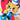 Neon bright valentine die cuts - cat and bear - 1960 vintage - NextStage Vintage