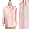1980s blush pink power blouse by Nicola - size medium - NextStage Vintage