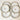 Nippon roses luncheon or salad plates - set of 6 - blue rising sun mark - NextStage Vintage