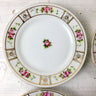 Nippon roses side plates - set of 4 - blue rising sun mark - NextStage Vintage