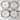 Nippon roses side plates - set of 4 - blue rising sun mark - NextStage Vintage