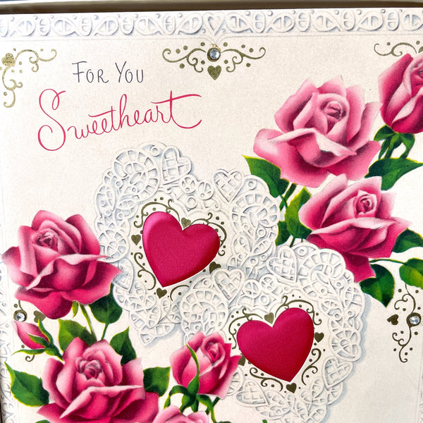 Norcross Valentine's Day oversized card in gift box - unused - 1960s vintage - NextStage Vintage