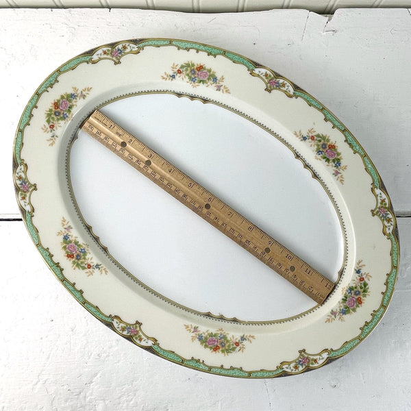 Noritake Carola 16" oval platter - antique 1920s dinnerware - NextStage Vintage