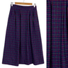 Vintage 1980s high waisted pleated plaid skirt - size medium - NextStage Vintage