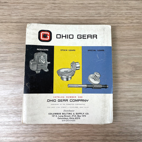 Ohio Gear Company Catalog No. 640 - vintage industrial catalog - NextStage Vintage