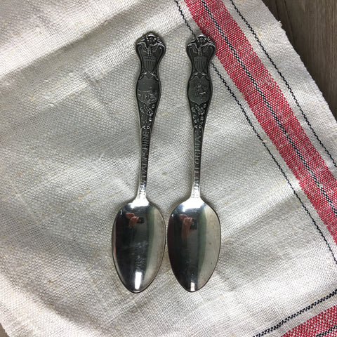 State seal spoons by Oneida Community - silverplate teaspoons - assorted states - NextStage Vintage