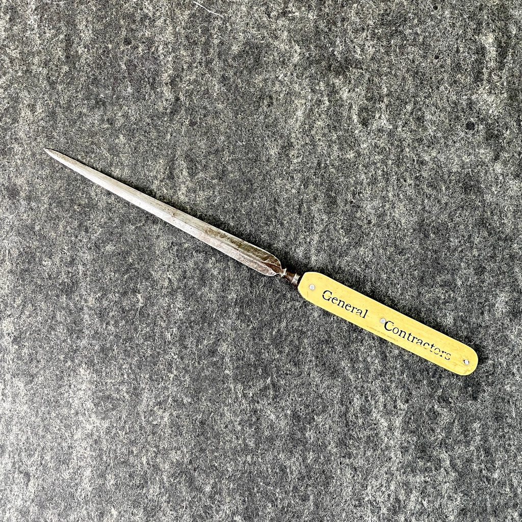 Vintage letter opener with General Electric Advertising For Sale