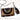 1990s vintage mixed material envelope style shoulder bag - NextStage Vintage