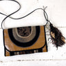 1990s vintage mixed material envelope style shoulder bag - NextStage Vintage